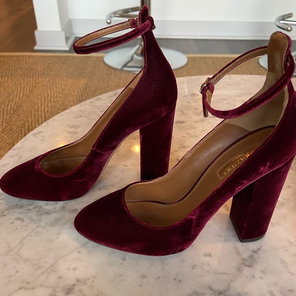 Aquazurra Alix Pump 105 in velvet